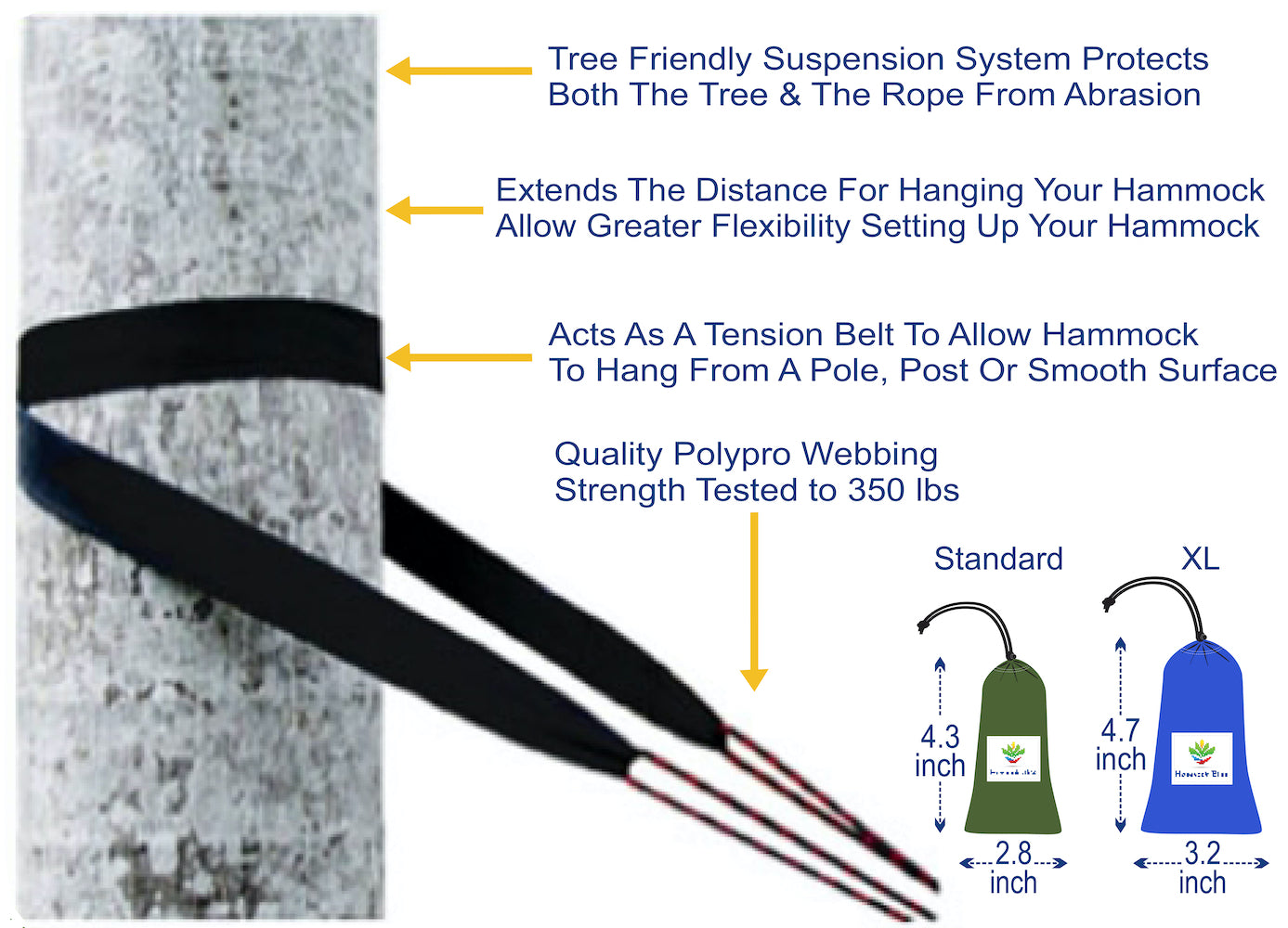 Extra Long Tree Straps